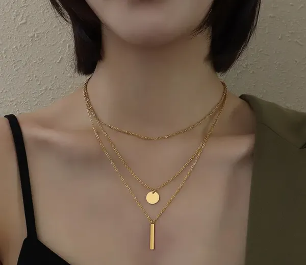 Gold_Tri_Layer_Necklace_For_Women